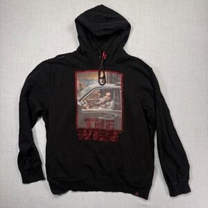 DeKryptic The Wire HBO Hoodie Graphic Rhinestone Pullover Black Cotton 3XL